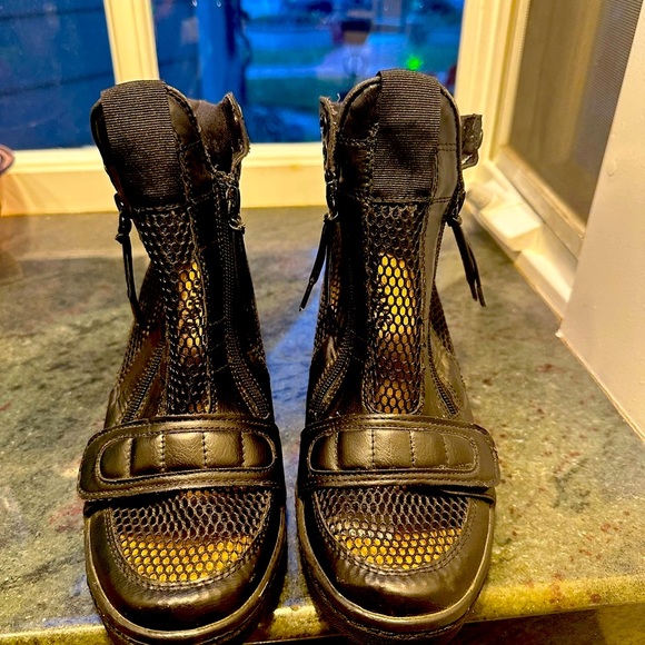 Alexander Wang mesh wedges sneakers booties nwot - Picture 6 of 10